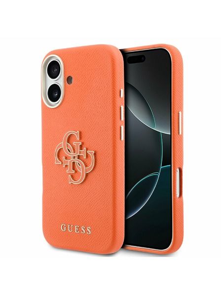 Guess Guess PU Resin Logo Zadní Kryt pro iPhone 17 Orange