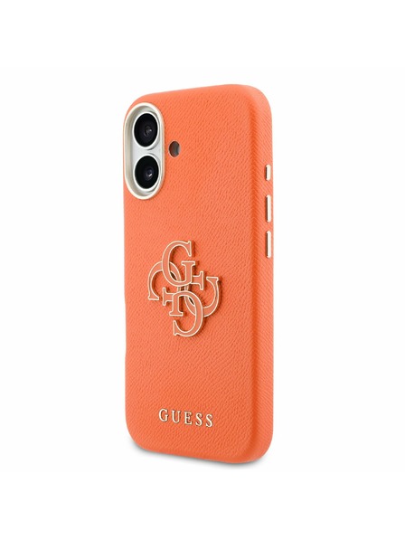 Guess Guess PU Resin Logo Zadní Kryt pro iPhone 17 Orange