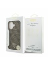 Guess Guess PU Leather 4G Strass Triangle Logo Gold Frame MagSafe Zadní Kryt pro iPhone 17 Brown
