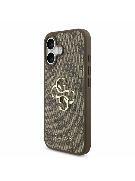 Guess Guess PU 4G Metal Logo Zadní Kryt pro iPhone 17 Brown