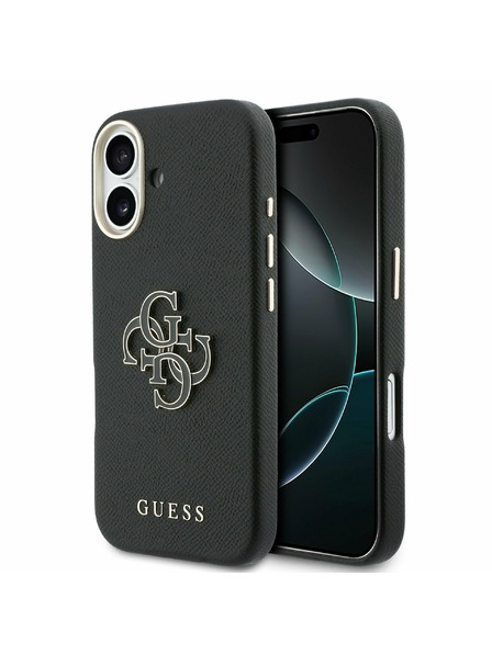 Guess Guess PU Resin Logo Zadní Kryt pro iPhone 17 Black