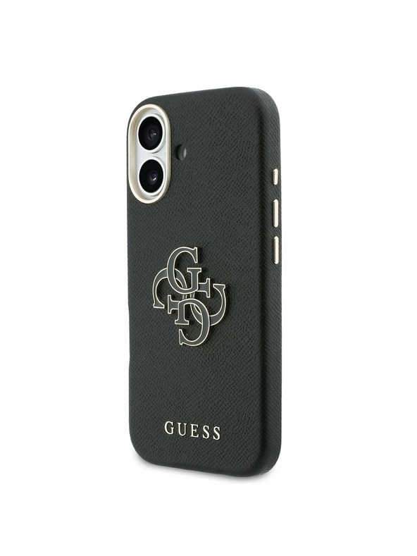 Guess Guess PU Resin Logo Zadní Kryt pro iPhone 17 Black