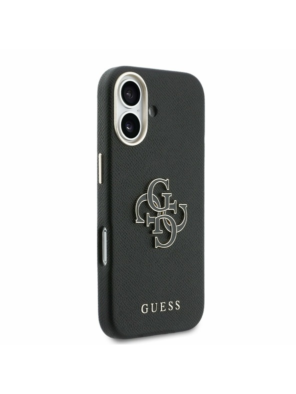 Guess Guess PU Resin Logo Zadní Kryt pro iPhone 17 Black