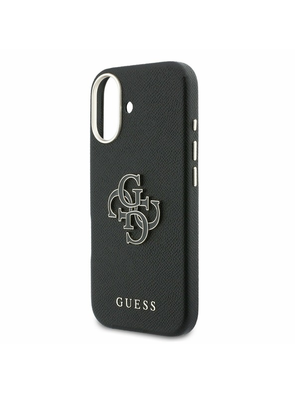 Guess Guess PU Resin Logo Zadní Kryt pro iPhone 17 Black