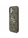 Guess Guess PU 4G Metal Logo Strap Zadní Kryt pro iPhone 17 Brown