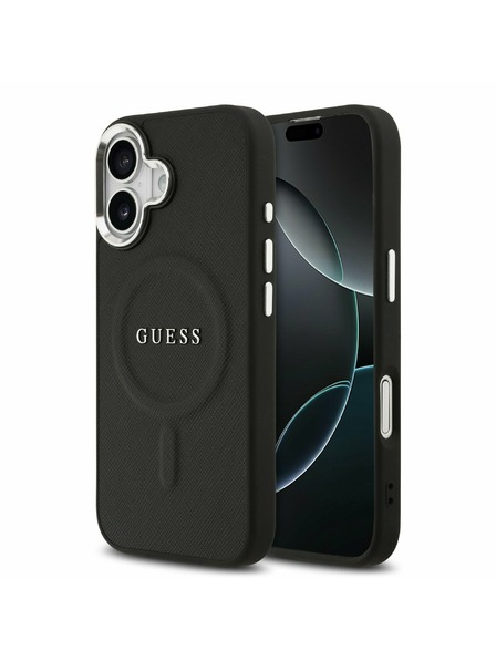 Guess Guess PU Saffiano MagSafe Zadní Kryt pro iPhone 17 Black
