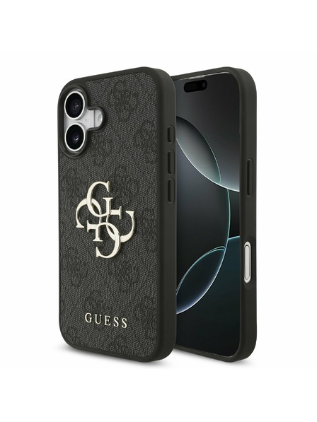 Guess Guess PU 4G Metal Logo Zadní Kryt pro iPhone 17 Grey