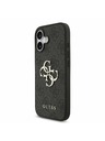 Guess Guess PU 4G Metal Logo Zadní Kryt pro iPhone 17 Grey