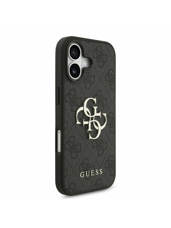 Guess Guess PU 4G Metal Logo Zadní Kryt pro iPhone 17 Grey