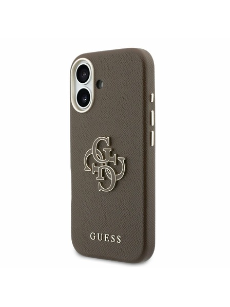 Guess Guess PU Resin Logo Zadní Kryt pro iPhone 17 Brown
