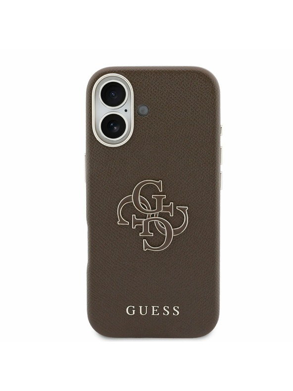 Guess Guess PU Resin Logo Zadní Kryt pro iPhone 17 Brown