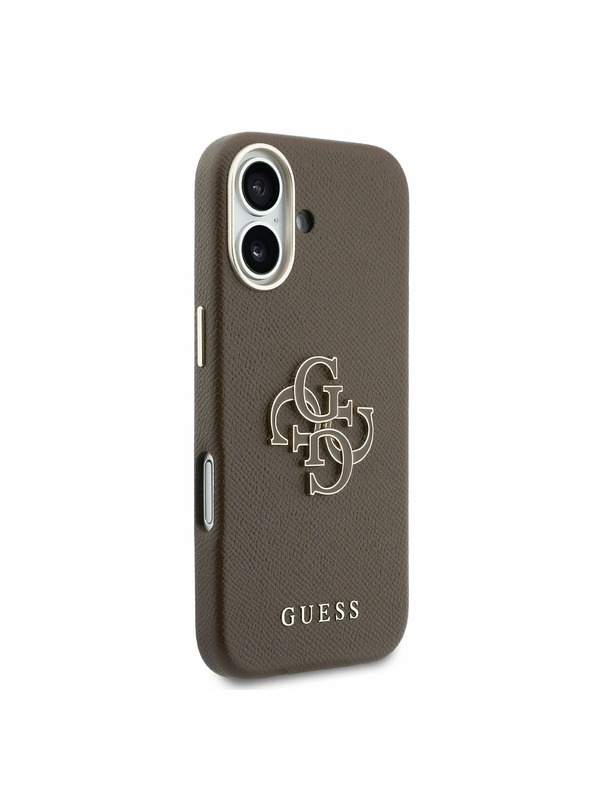 Guess Guess PU Resin Logo Zadní Kryt pro iPhone 17 Brown