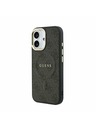 Guess Guess PU Leather 4G Gold Frame MagSafe Zadní Kryt pro iPhone 17 Black