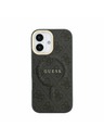 Guess Guess PU Leather 4G Gold Frame MagSafe Zadní Kryt pro iPhone 17 Black