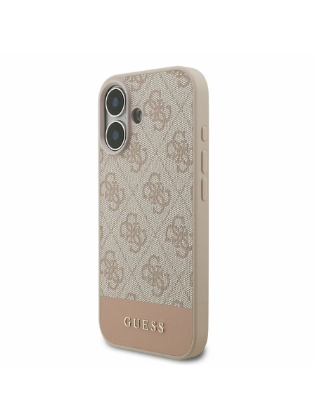 Guess Guess PU 4G Stripe Zadní Kryt pro iPhone 17 Pink