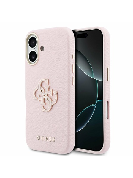 Guess Guess PU Resin Logo Zadní Kryt pro iPhone 17 Pink