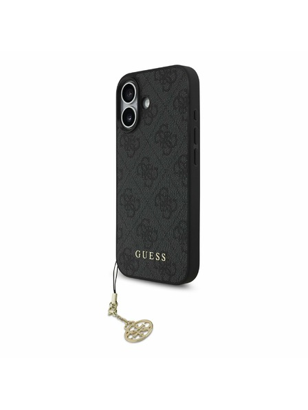 Guess Guess 4G Charm MagSafe Zadní Kryt pro iPhone 17 Tone on Tone Grey