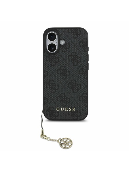 Guess Guess 4G Charm MagSafe Zadní Kryt pro iPhone 17 Tone on Tone Grey
