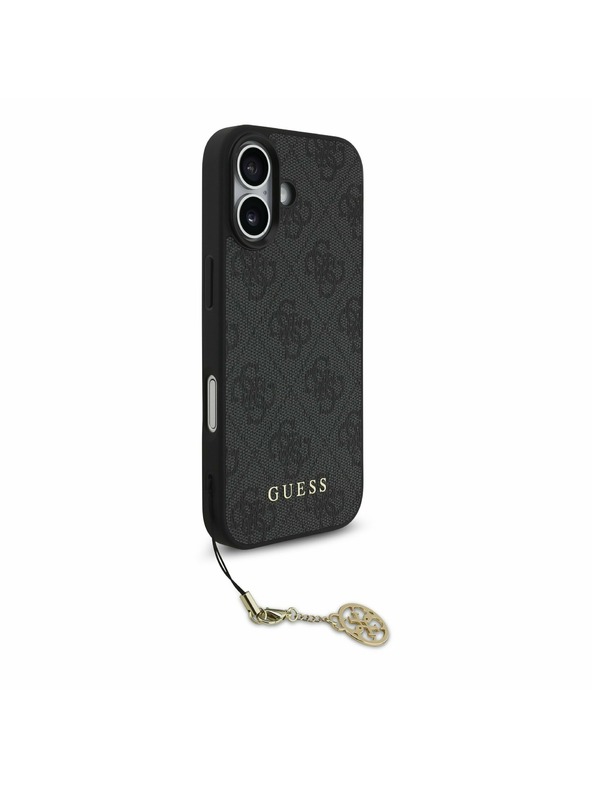 Guess Guess 4G Charm MagSafe Zadní Kryt pro iPhone 17 Tone on Tone Grey