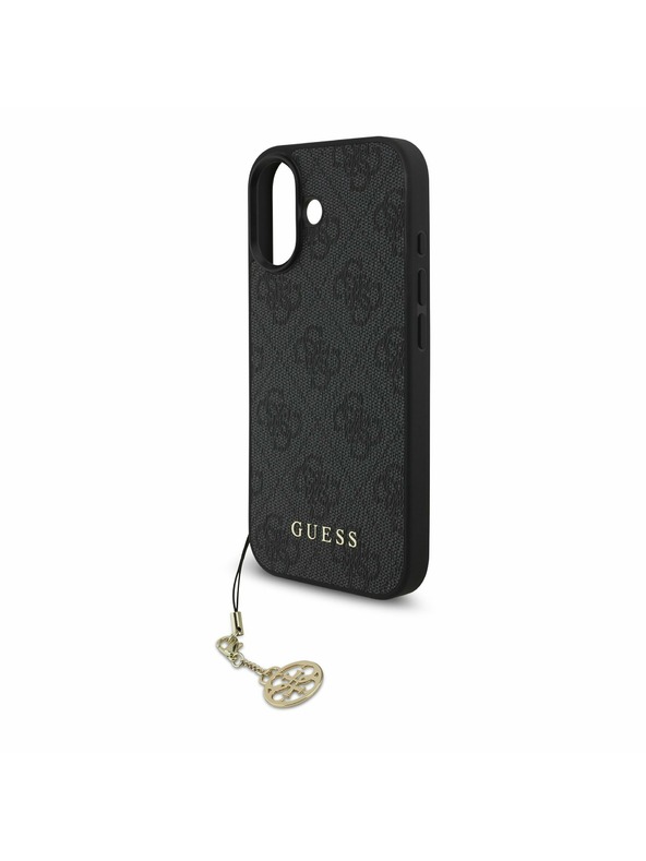 Guess Guess 4G Charm MagSafe Zadní Kryt pro iPhone 17 Tone on Tone Grey