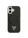 Guess Guess PU Leather Triangle Logo MagSafe Zadní Kryt pro iPhone 17 Black