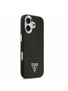 Guess Guess PU Leather Triangle Logo MagSafe Zadní Kryt pro iPhone 17 Black