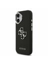 Guess Guess PU Grained 4G Metal Logo Zadní Kryt pro iPhone 17 Black