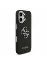 Guess Guess PU Grained 4G Metal Logo Zadní Kryt pro iPhone 17 Black