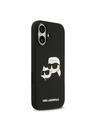 Karl Lagerfeld Karl Lagerfeld Liquid Silicone Double Heads MagSafe Zadní Kryt pro iPhone 17 Black