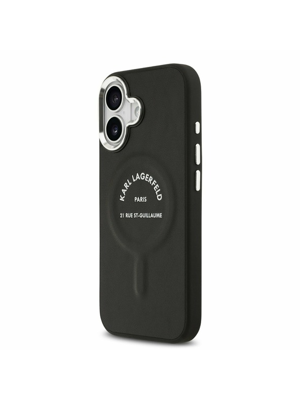 Karl Lagerfeld Karl Lagerfeld PU RSG Logo MagSafe Zadní Kryt pro iPhone 17 Black
