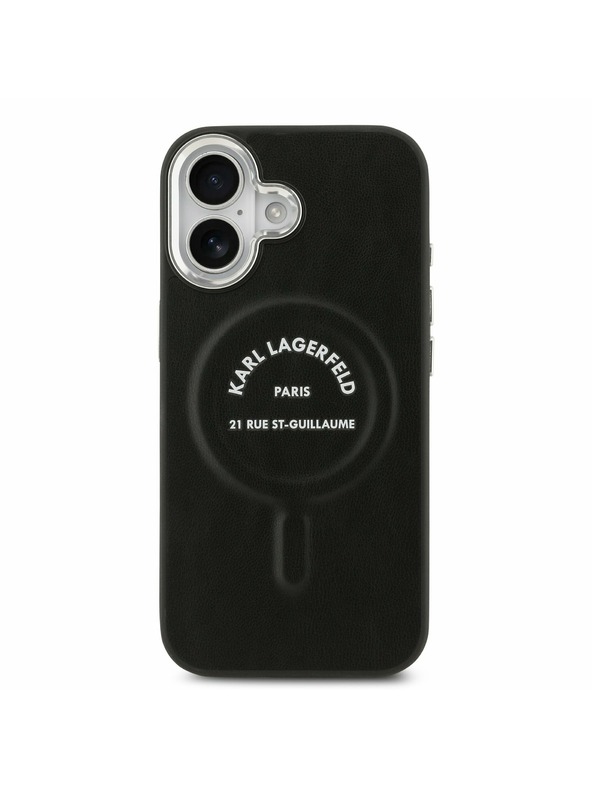 Karl Lagerfeld Karl Lagerfeld PU RSG Logo MagSafe Zadní Kryt pro iPhone 17 Black