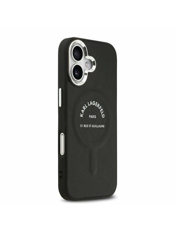 Karl Lagerfeld Karl Lagerfeld PU RSG Logo MagSafe Zadní Kryt pro iPhone 17 Black