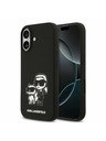 Karl Lagerfeld Karl Lagerfeld Liquid Silicone K&CH Sketch MagSafe Zadní Kryt pro iPhone 17 Black