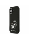 Karl Lagerfeld Karl Lagerfeld Liquid Silicone K&CH Sketch MagSafe Zadní Kryt pro iPhone 17 Black