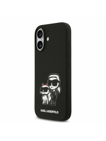 Karl Lagerfeld Karl Lagerfeld Liquid Silicone K&CH Sketch MagSafe Zadní Kryt pro iPhone 17 Black