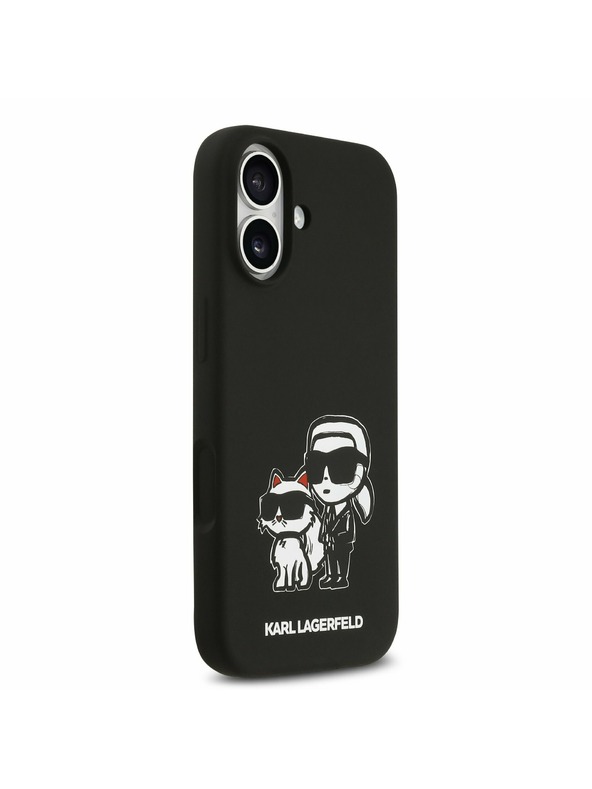 Karl Lagerfeld Karl Lagerfeld Liquid Silicone K&CH Sketch MagSafe Zadní Kryt pro iPhone 17 Black