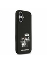 Karl Lagerfeld Karl Lagerfeld Liquid Silicone K&CH Sketch MagSafe Zadní Kryt pro iPhone 17 Black