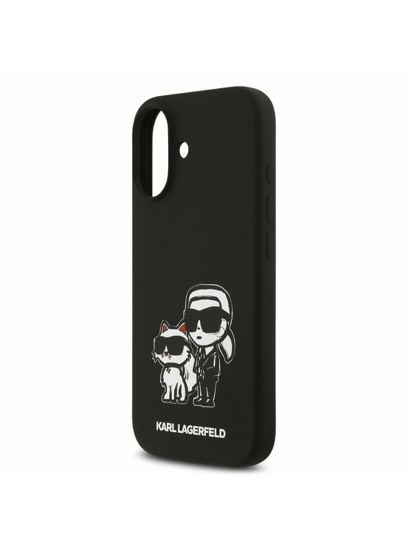 Karl Lagerfeld Karl Lagerfeld Liquid Silicone K&CH Sketch MagSafe Zadní Kryt pro iPhone 17 Black