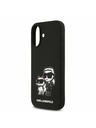 Karl Lagerfeld Karl Lagerfeld Liquid Silicone K&CH Sketch MagSafe Zadní Kryt pro iPhone 17 Black