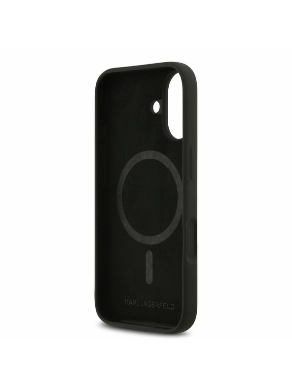 Karl Lagerfeld Karl Lagerfeld Liquid Silicone K&CH Sketch MagSafe Zadní Kryt pro iPhone 17 Black