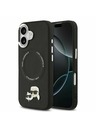Karl Lagerfeld Karl Lagerfeld PU Karl and Choupette Heads Pins MagSafe Zadní Kryt pro iPhone 17 Black
