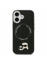 Karl Lagerfeld Karl Lagerfeld PU Karl and Choupette Heads Pins MagSafe Zadní Kryt pro iPhone 17 Black