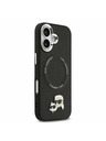 Karl Lagerfeld Karl Lagerfeld PU Karl and Choupette Heads Pins MagSafe Zadní Kryt pro iPhone 17 Black