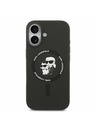 Karl Lagerfeld Karl Lagerfeld Liquid Silicone Karl and Choupette MagSafe Zadní Kryt pro iPhone 17 Black