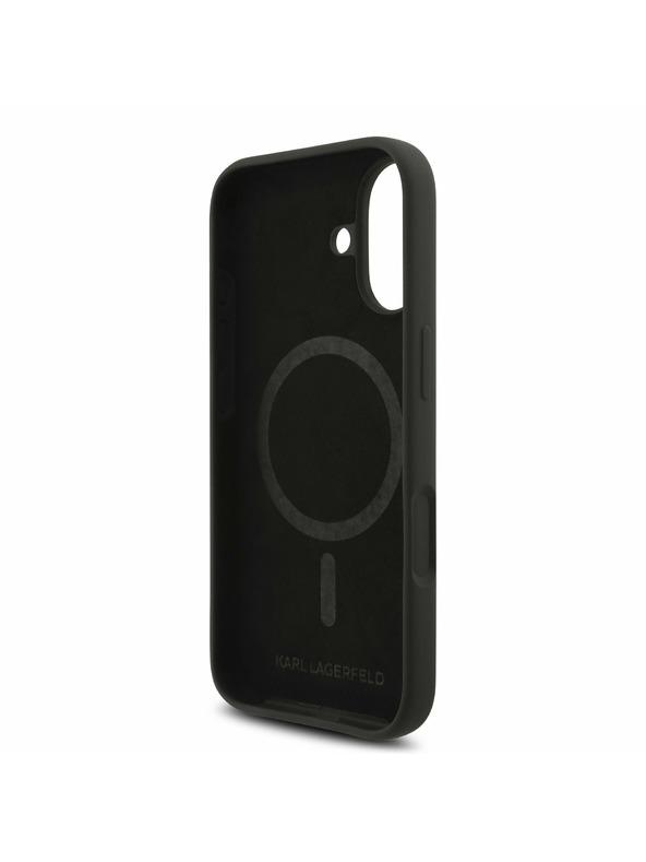 Karl Lagerfeld Karl Lagerfeld Liquid Silicone Karl and Choupette MagSafe Zadní Kryt pro iPhone 17 Black