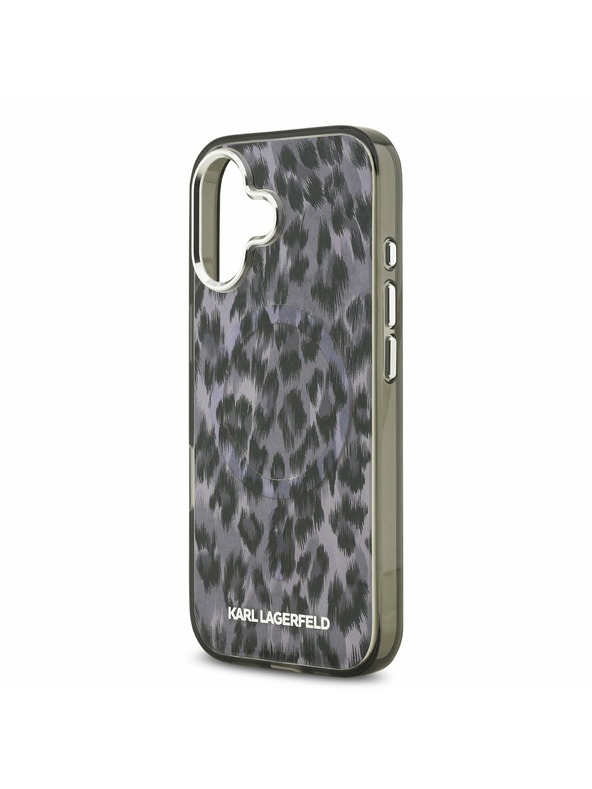 Karl Lagerfeld Karl Lagerfeld IML Leopard MagSafe Zadní Kryt pro iPhone 17 Grey