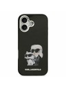 Karl Lagerfeld Karl Lagerfeld IML Aquarelle Karl and Choupette Zadní Kryt pro iPhone 17 Black