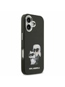 Karl Lagerfeld Karl Lagerfeld IML Aquarelle Karl and Choupette Zadní Kryt pro iPhone 17 Black