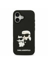 Karl Lagerfeld Karl Lagerfeld 3D Rubber Karl and Choupette Zadní Kryt pro iPhone 17 Black