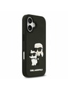 Karl Lagerfeld Karl Lagerfeld 3D Rubber Karl and Choupette Zadní Kryt pro iPhone 17 Black